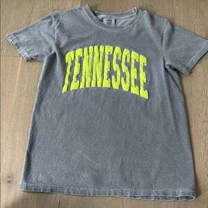 Gray women’s Shirt with Yellow Print